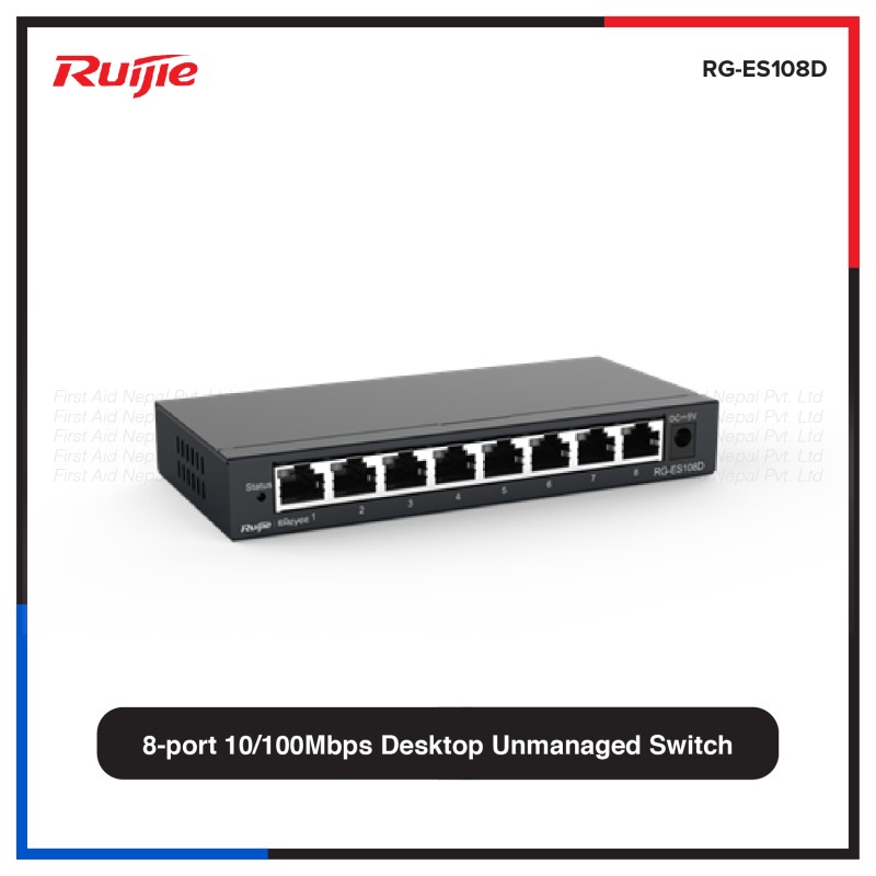 RG-ES108D- 8 Port Desktop Gigabit Switch