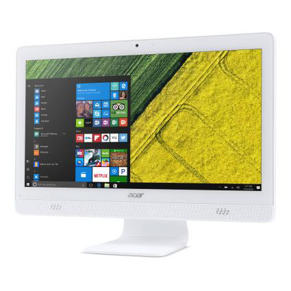 Acer Aspire C20-720 Intel® Pentium® J3710 49.5 cm (19.5") 1600 x 900 pixels All-in-One PC 4 GB DDR3L-SDRAM 500 GB HDD Windows 10 Home Wi-Fi 5 (802.11ac) White